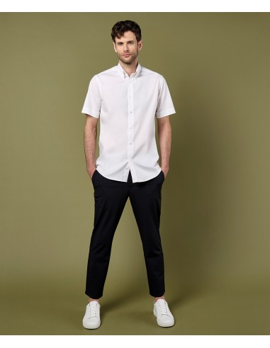 KUS-KK187-Chemise Oxford de première qualité à manches courtes slim